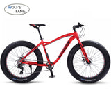 wolf's fang Bicycle Mountain Bike Road Fat bike bikes Speed 26 inch 8 speed bicycles Man Aluminum alloy frame Free shipping